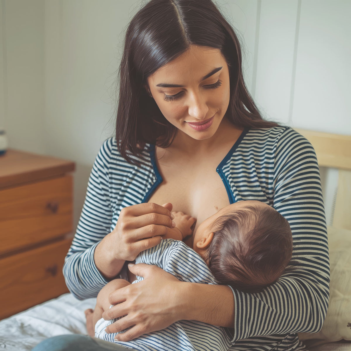 young-beautiful-happy-mom-breastfeeding-hugging-her-baby-lying-bed-home